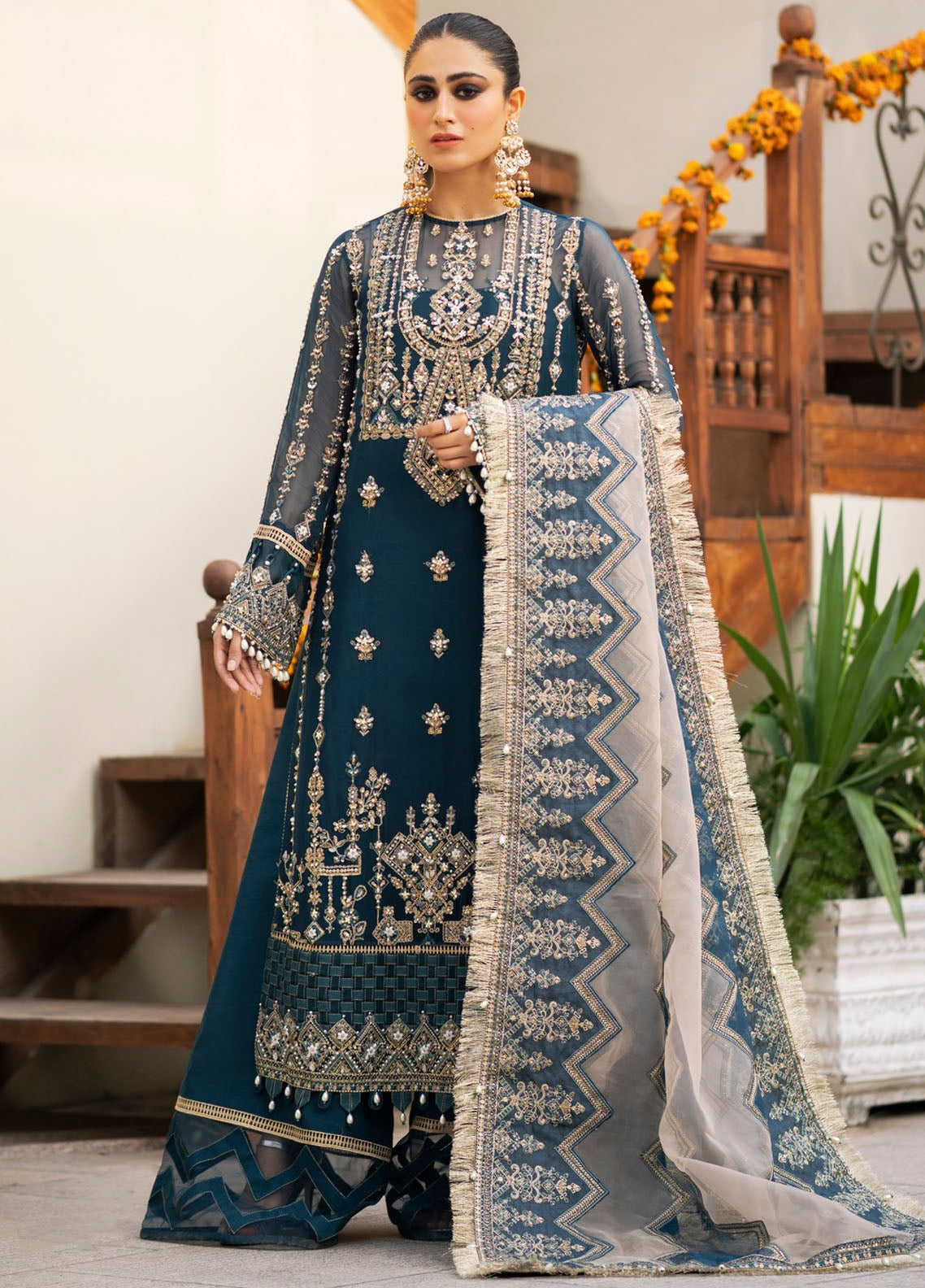 Zarin By Eleshia Unstitched Wedding Festive Collection 2023 D-06 Mayura