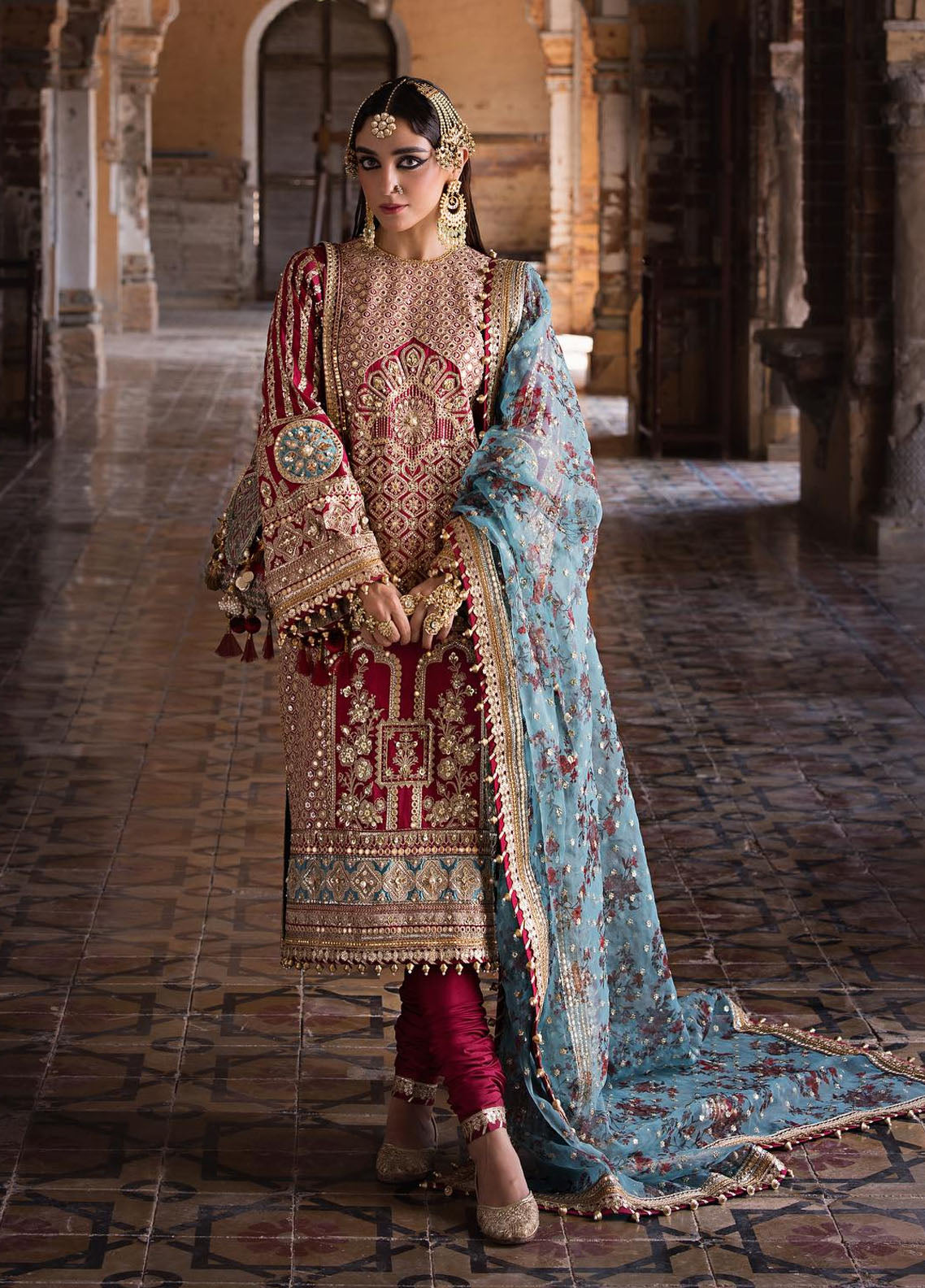 Zarlish by Mohsin Naveed Ranjha Unstitched Festive Collection 2023 Vol-04 ZWU-23-29 Bibi Lal