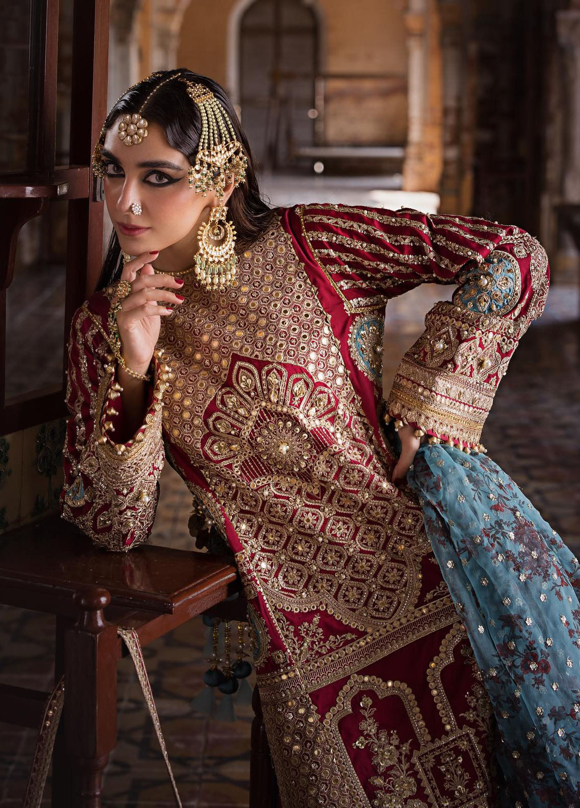 Zarlish by Mohsin Naveed Ranjha Unstitched Festive Collection 2023 Vol-04 ZWU-23-29 Bibi Lal