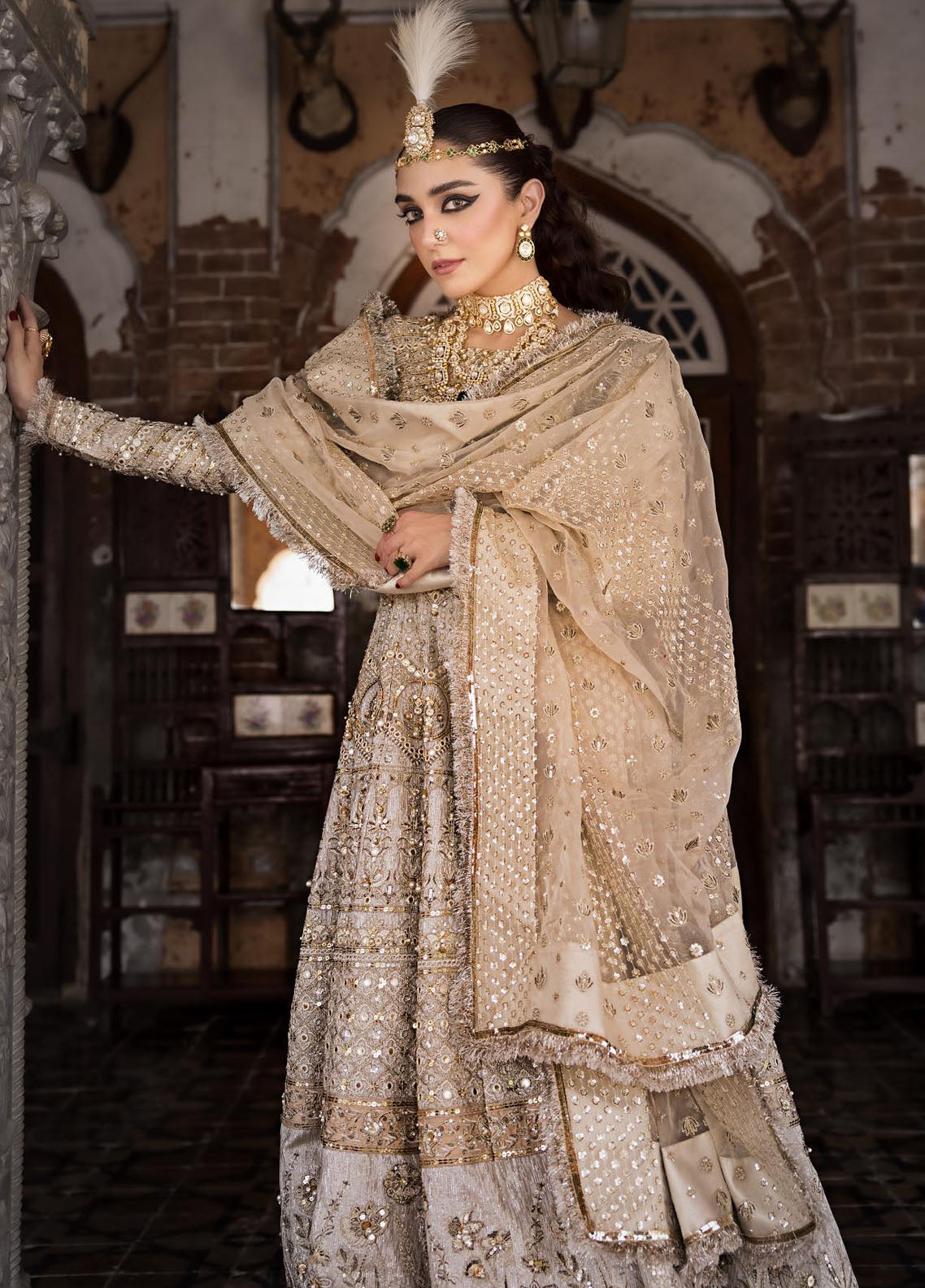 Zarlish by Mohsin Naveed Ranjha Unstitched Festive Collection 2023 Vol-04 ZWU-23-32 Moti