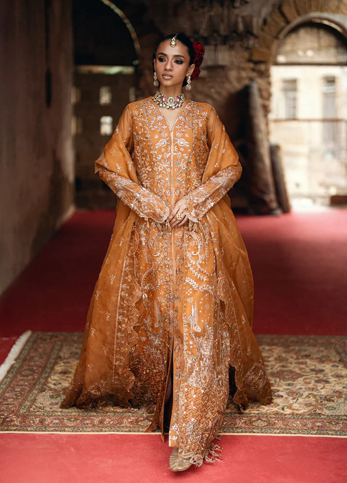 Mehermaah by Florent Embroidered Embroidered Suits Unstitched 3 Piece FL25MU Zarposh - Formals Collection