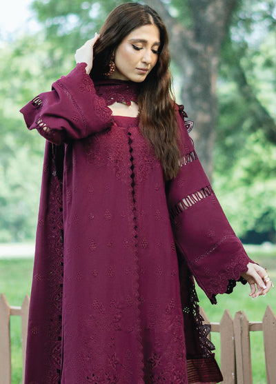 Zephyr By Humdum Embroidered Wool Suit Unstitched 3 Piece HD24Z D-01 - Winter Collection