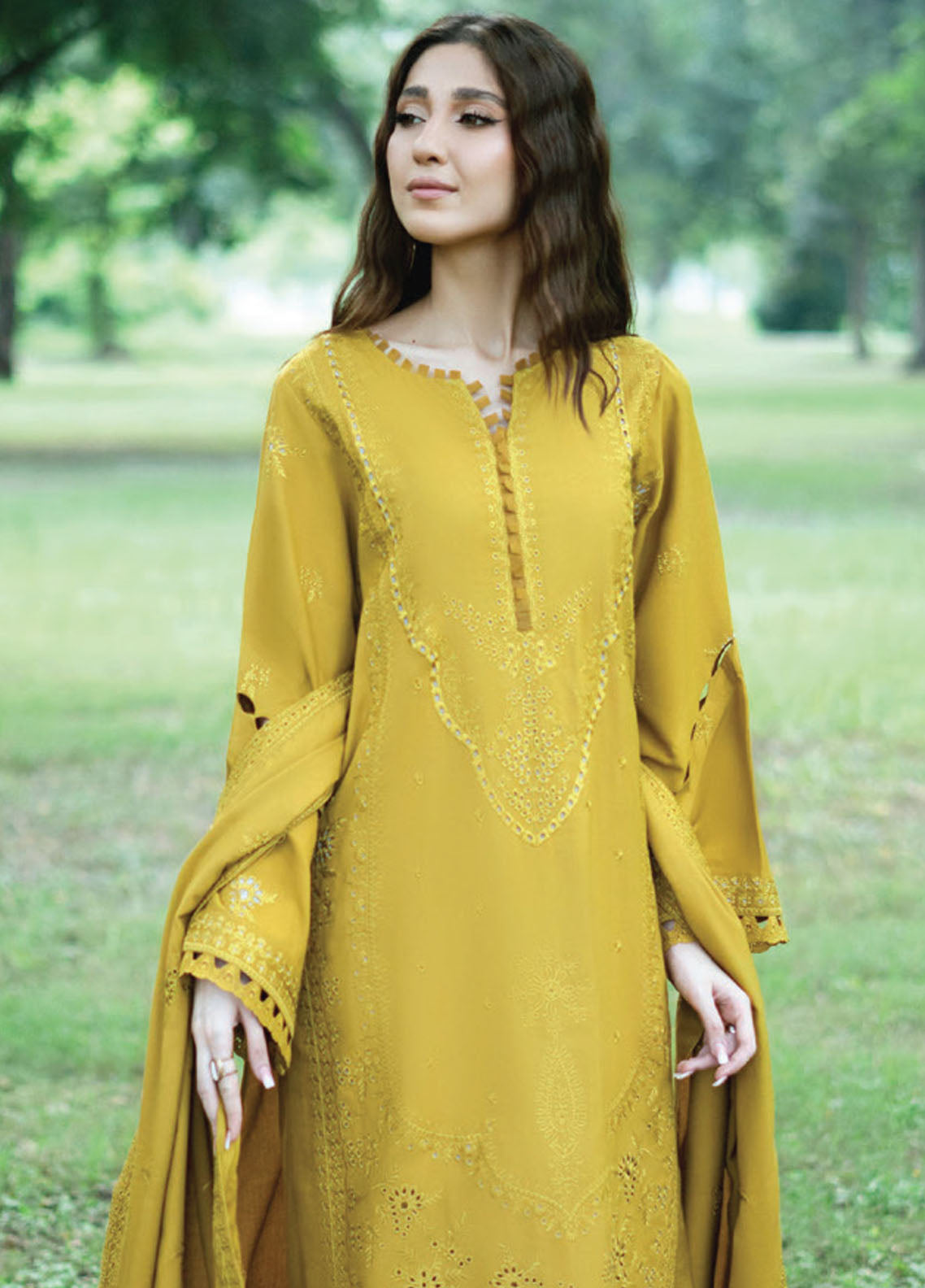 Zephyr By Humdum Embroidered Wool Suit Unstitched 3 Piece HD24Z D-05 - Winter Collection