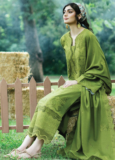 Zephyr By Humdum Embroidered Wool Suit Unstitched 3 Piece HD24Z D-08 - Winter Collection