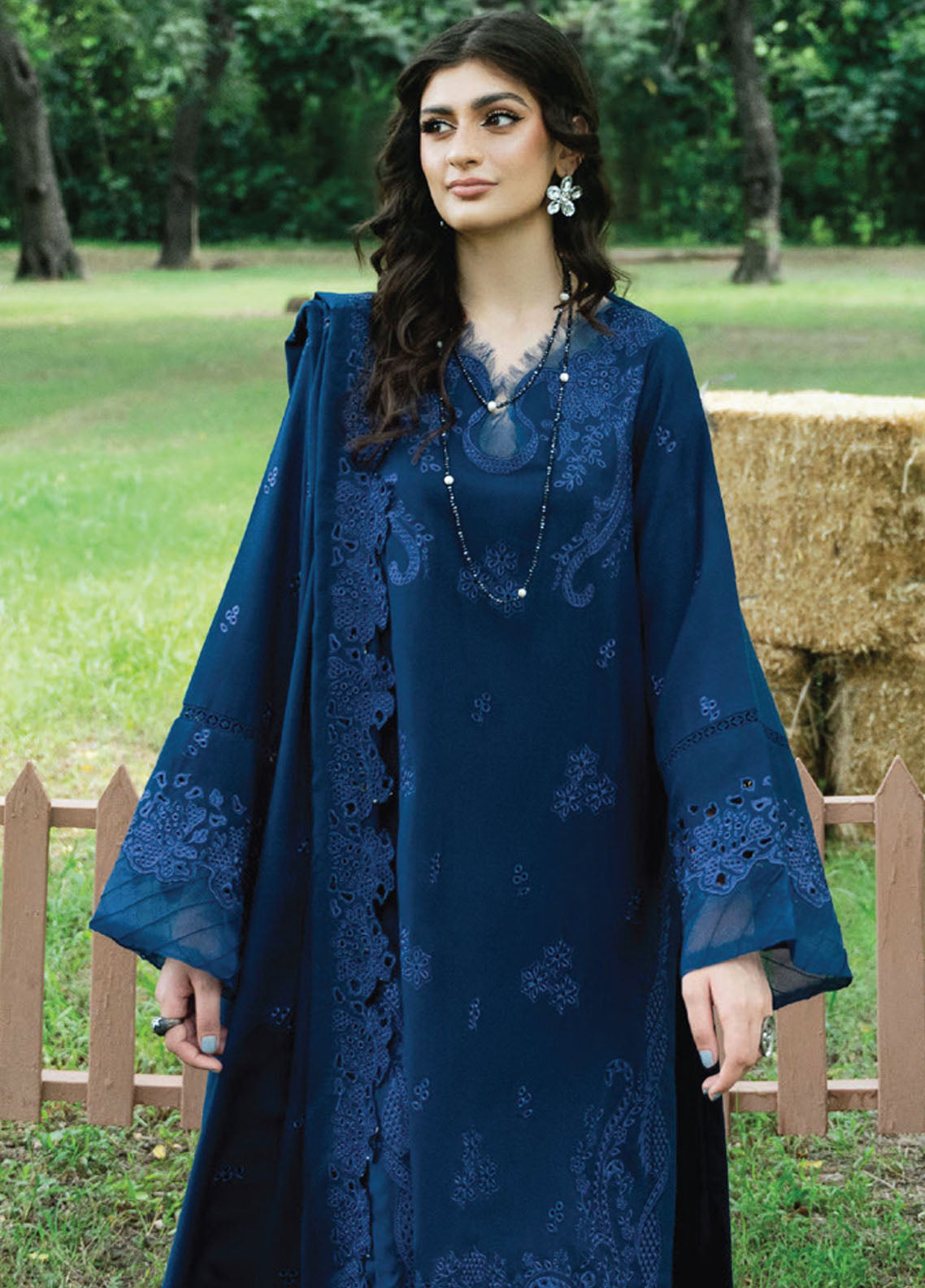 Zephyr By Humdum Embroidered Wool Suit Unstitched 3 Piece HD24Z D-09 - Winter Collection