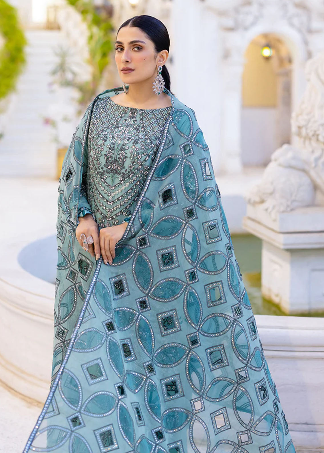 Zimal By Emaan Adeel Luxury Formals Collection 2023 ZM-10 Rangreza