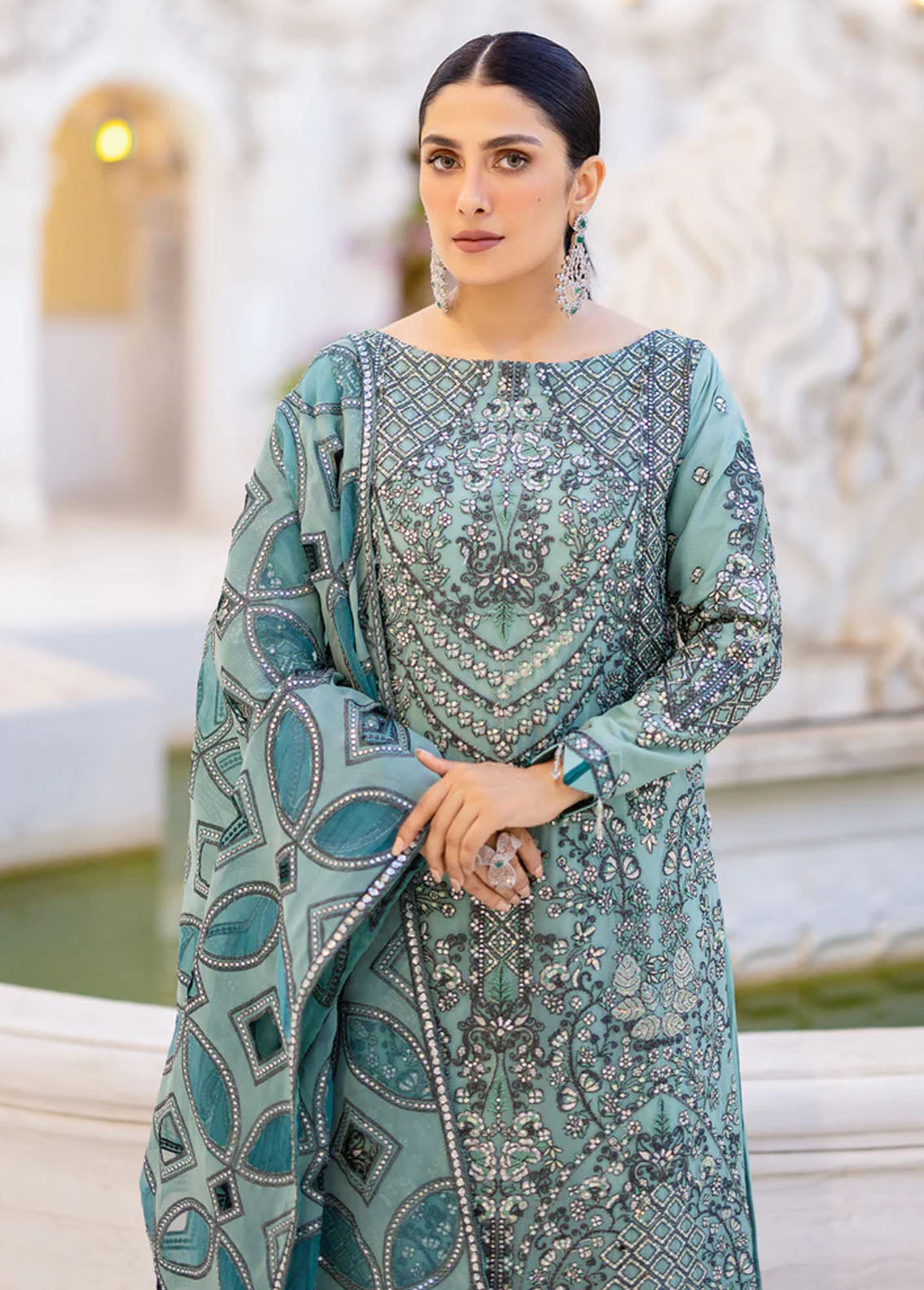 Zimal By Emaan Adeel Luxury Formals Collection 2023 ZM-10 Rangreza