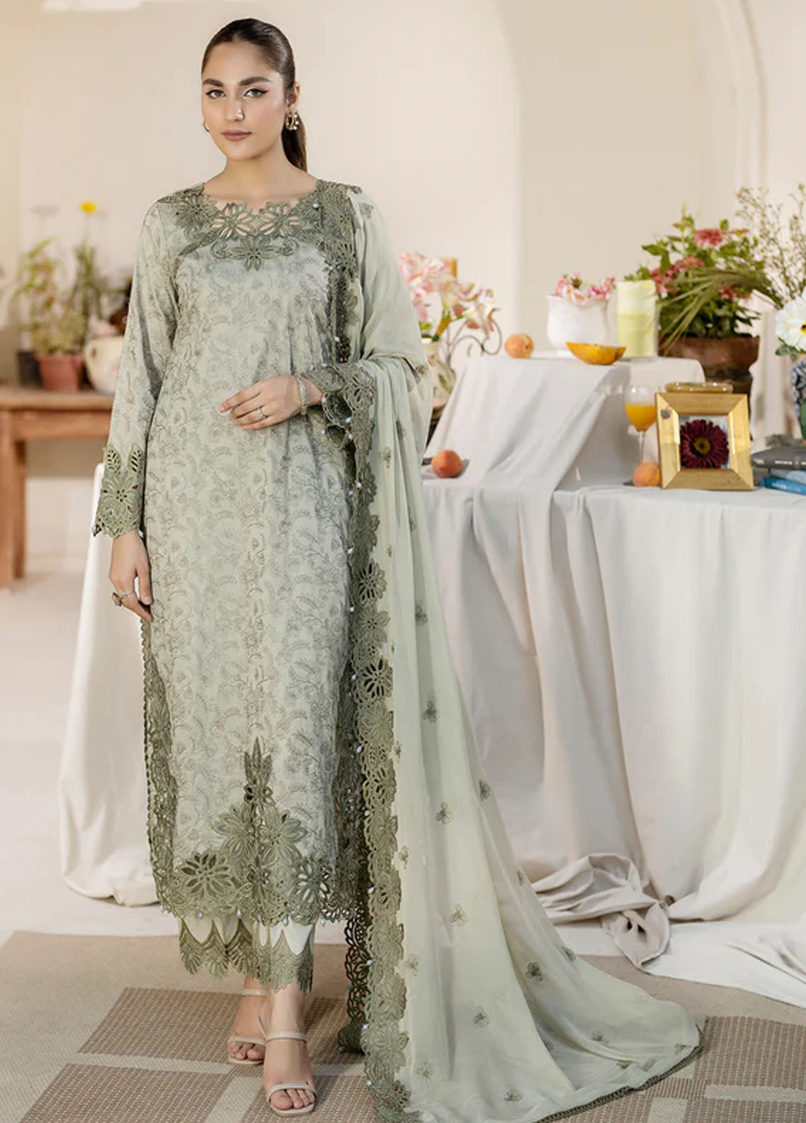 Zora By House Of Nawab Unstitched Luxury Lawn Collection 2024 FADAH