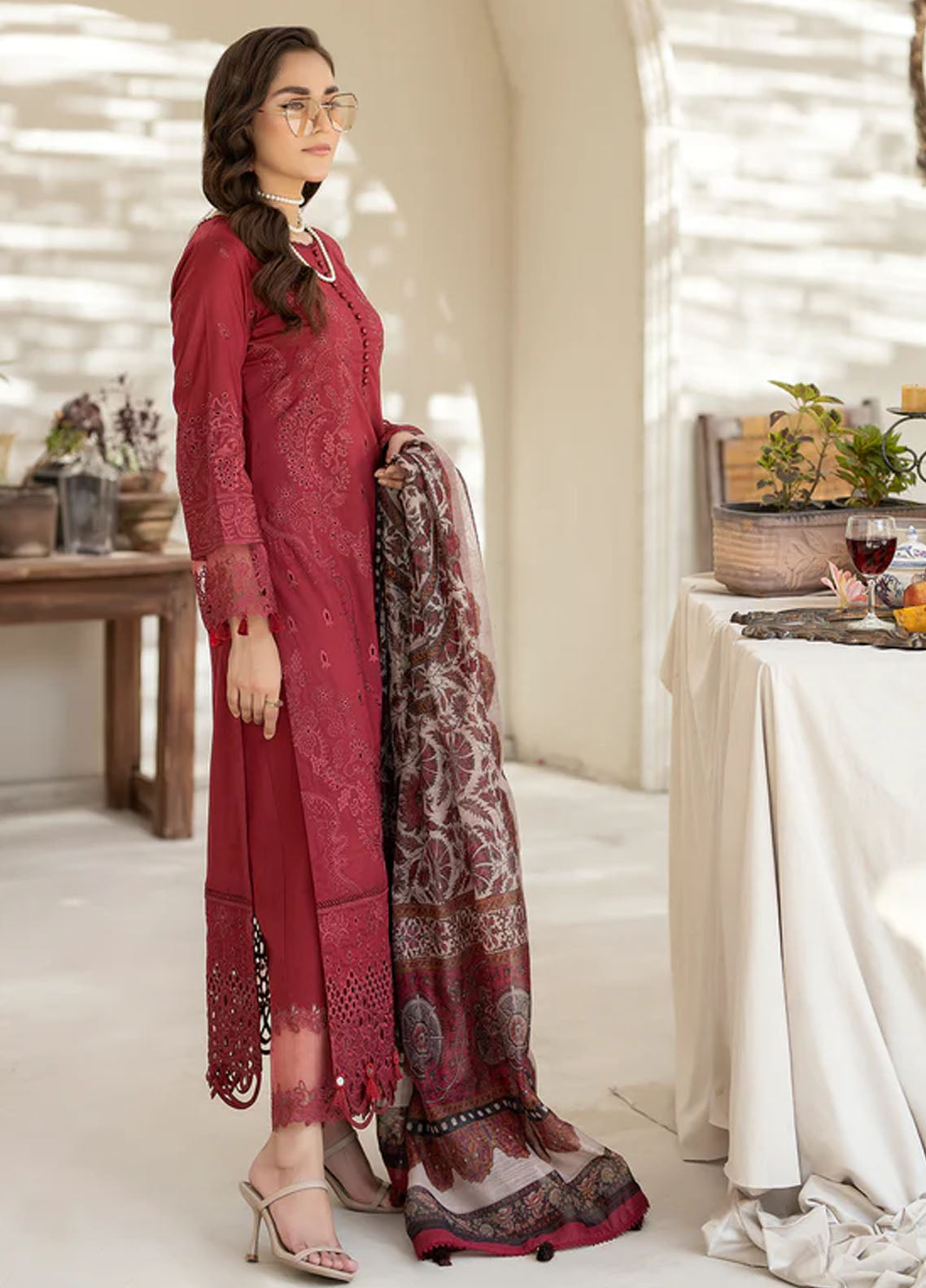 Zora By House Of Nawab Unstitched Luxury Lawn Collection 2024 FAHM