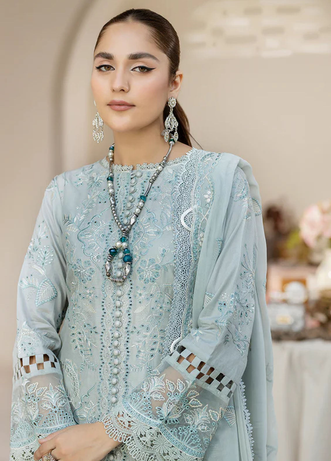 Zora By House Of Nawab Unstitched Luxury Lawn Collection 2024 QAIS