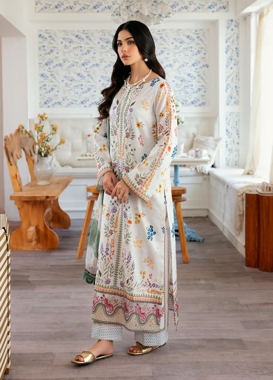 Zync by Florent Embroidered Lawn Suits Unstitched 3 Piece FL25ZDW ZY-2A