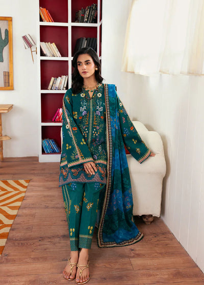 Zync by Florent Embroidered Lawn Suits Unstitched 3 Piece FL25ZDW ZY-2B