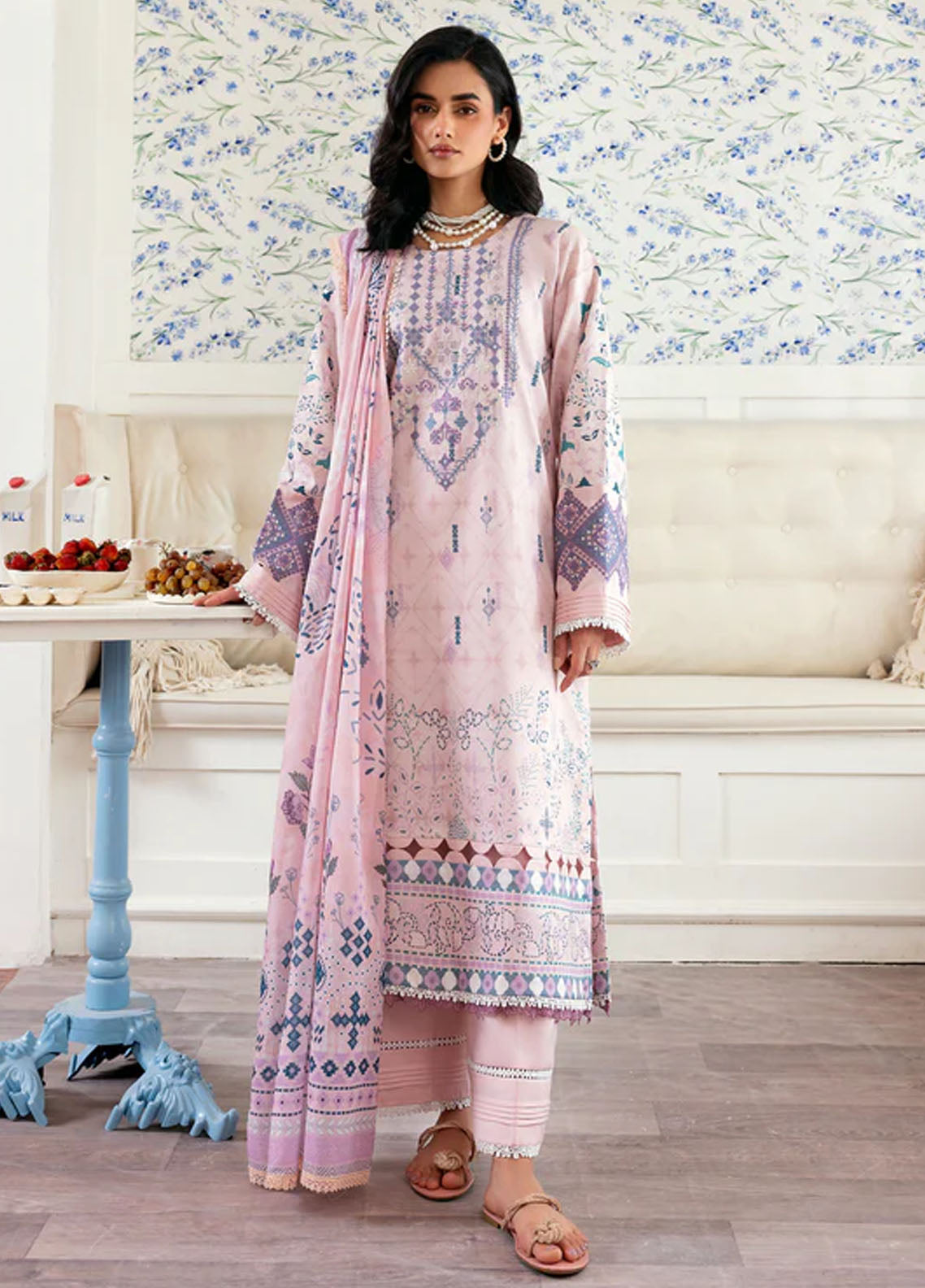 Zync by Florent Embroidered Lawn Suits Unstitched 3 Piece FL25ZDW ZY-3B