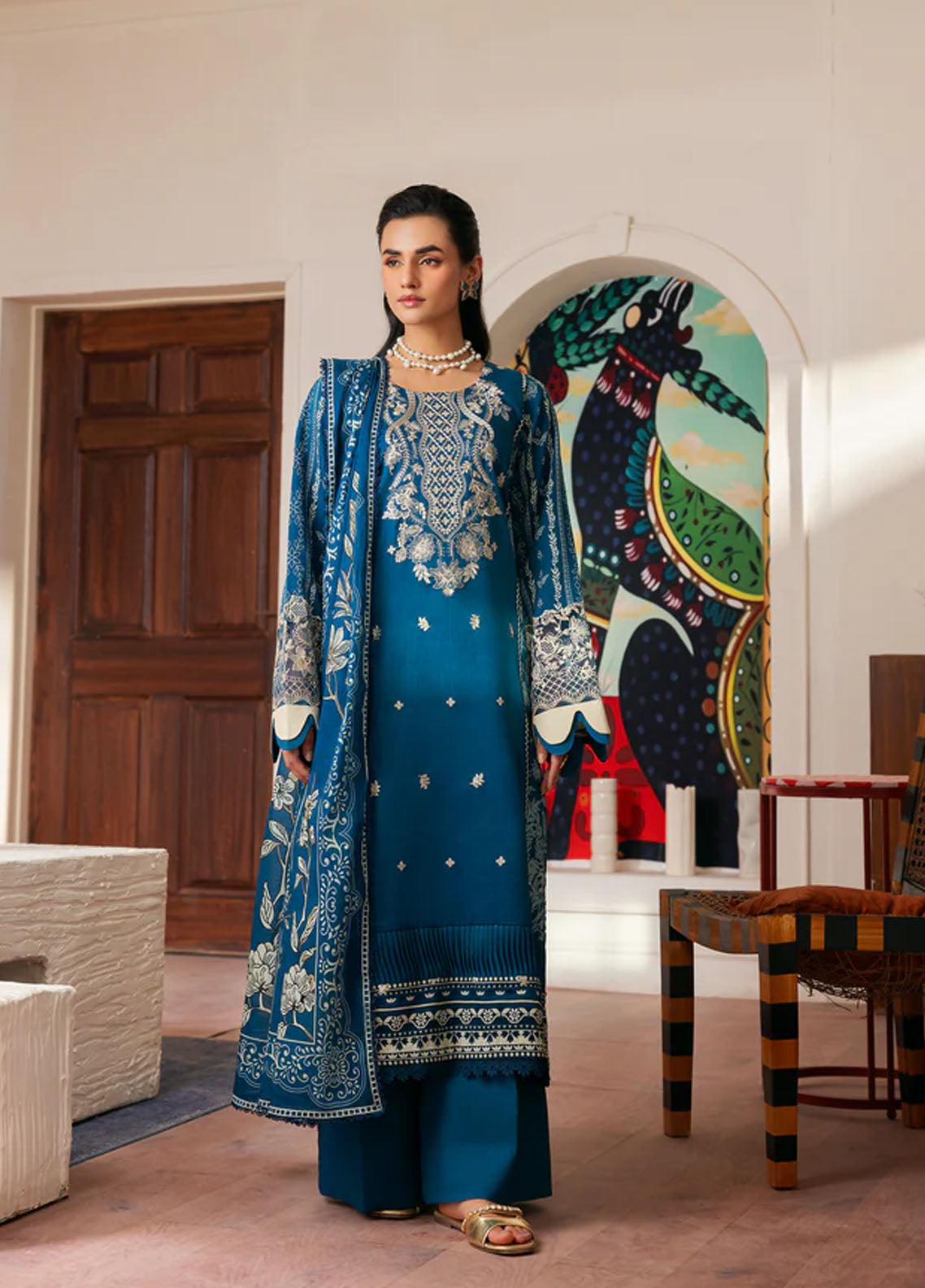Zync by Florent Embroidered Lawn Suits Unstitched 3 Piece FL25ZDW ZY-4B