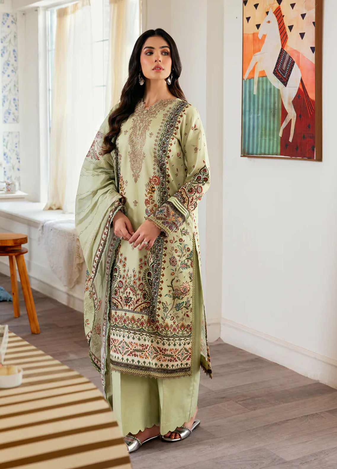 Zync by Florent Embroidered Lawn Suits Unstitched 3 Piece FL25ZDW ZY-5A