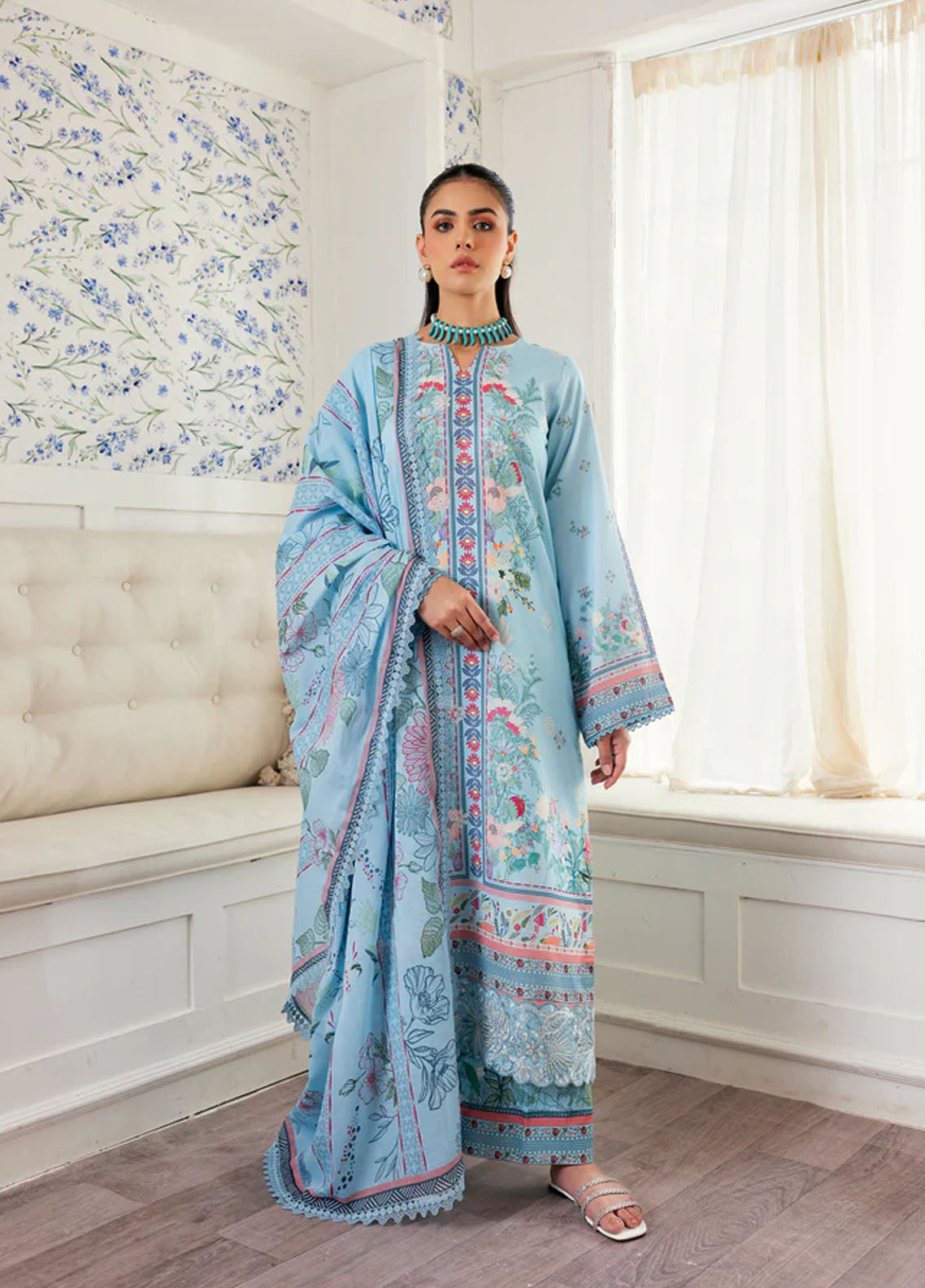Zync by Florent Embroidered Lawn Suits Unstitched 3 Piece FL25ZDW ZY-6A