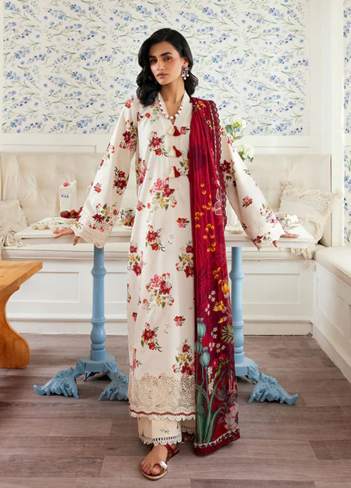 Zync by Florent Embroidered Lawn Suits Unstitched 3 Piece FL25ZDW ZY-7A