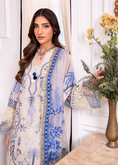 Aezel by Roheenaz Embroidered Cambric Suits Unstitched 3 Piece RNZ25AC D-03 A Eleen - Winter Collection