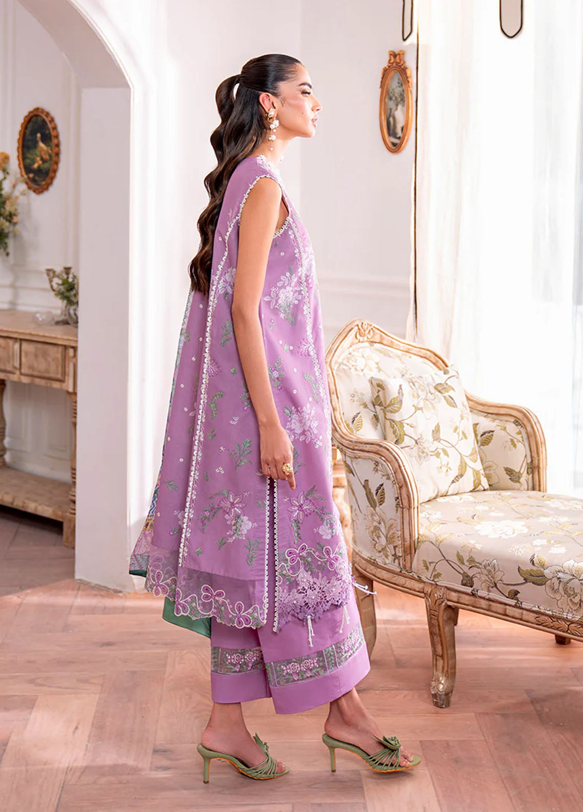 Aezel by Roheenaz Embroidered Cambric Suits Unstitched 3 Piece RNZ25AC D-04 A Laila - Winter Collection