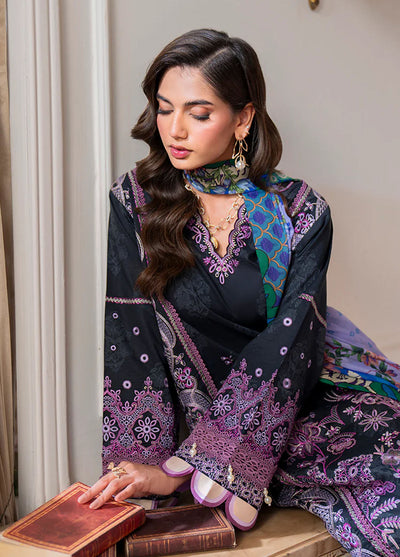 Aezel by Roheenaz Embroidered Cambric Suits Unstitched 3 Piece RNZ25AC D-05 A Emera - Winter Collection