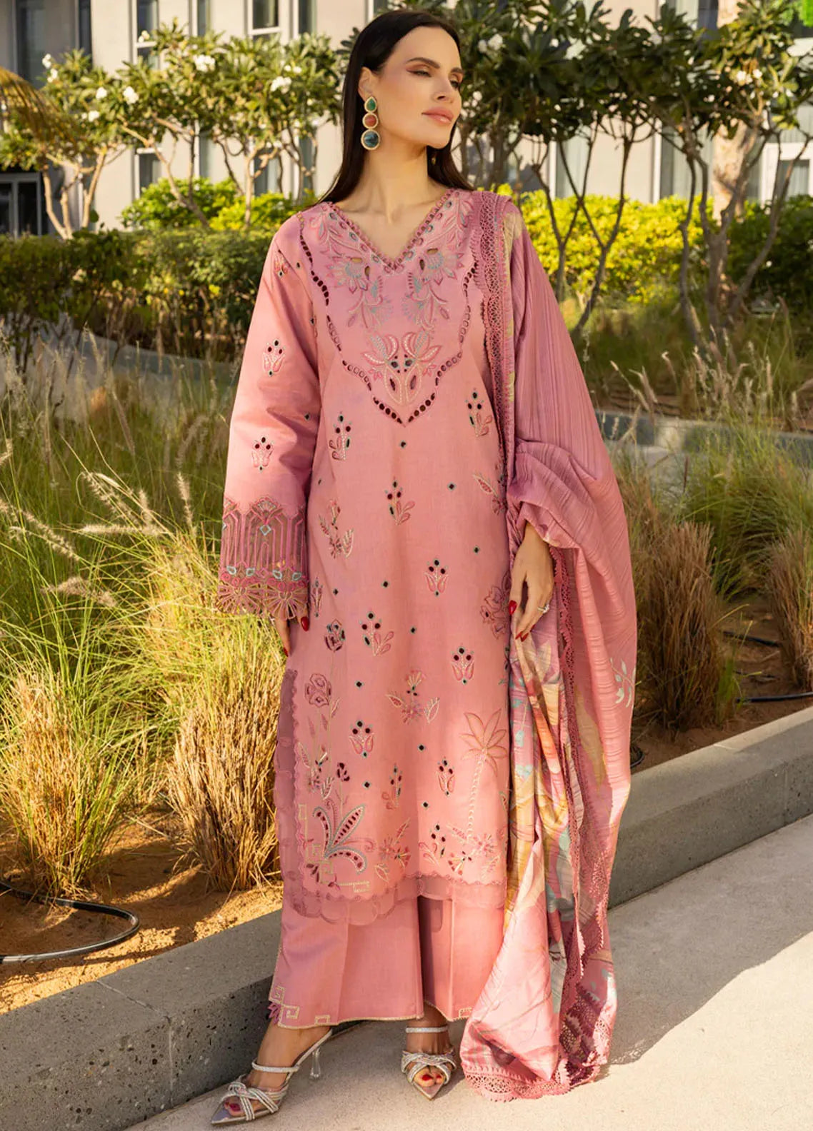 Carnation by Rang Rasiya Embroidered Lawn Suits Unstitched 3 Piece D-09 Orchid