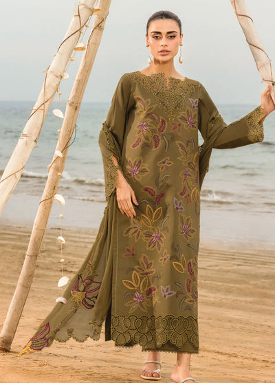 Carnation by Rang Rasiya Embroidered Lawn Unstitched Suits 3 Piece RR25CL D-15 Leah