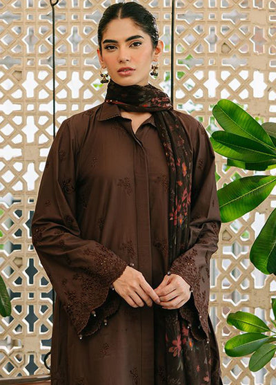 Cross Stitch Embroidered Cambric Suits Unstitched 3 Piece CS25MPU Floret Glam