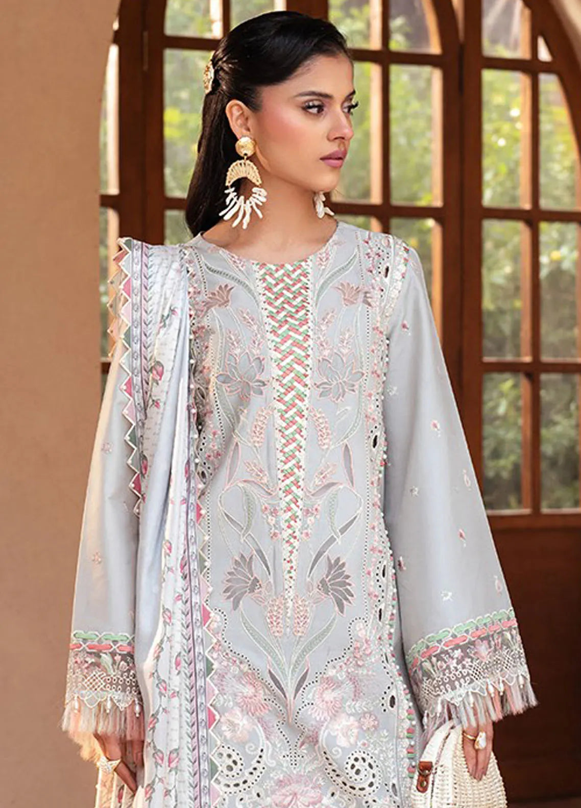 Mehroze by Bin Ilyas Embroidered Lawn Suit Unstitched 3 Piece BI25MS 97 A