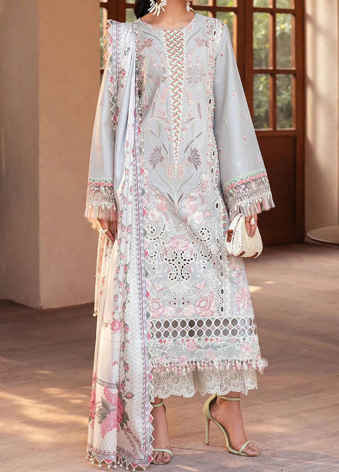 Mehroze by Bin Ilyas Embroidered Lawn Suit Unstitched 3 Piece BI25MS 97 A