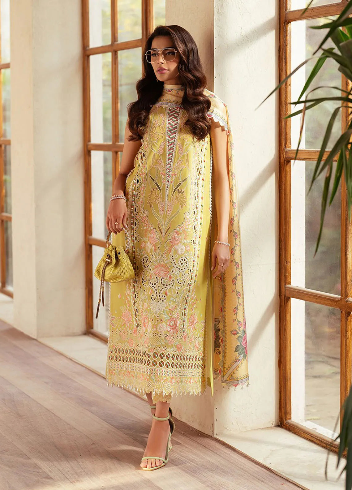 Mehroze by Bin Ilyas Embroidered Lawn Suit Unstitched 3 Piece BI25MS 97 B