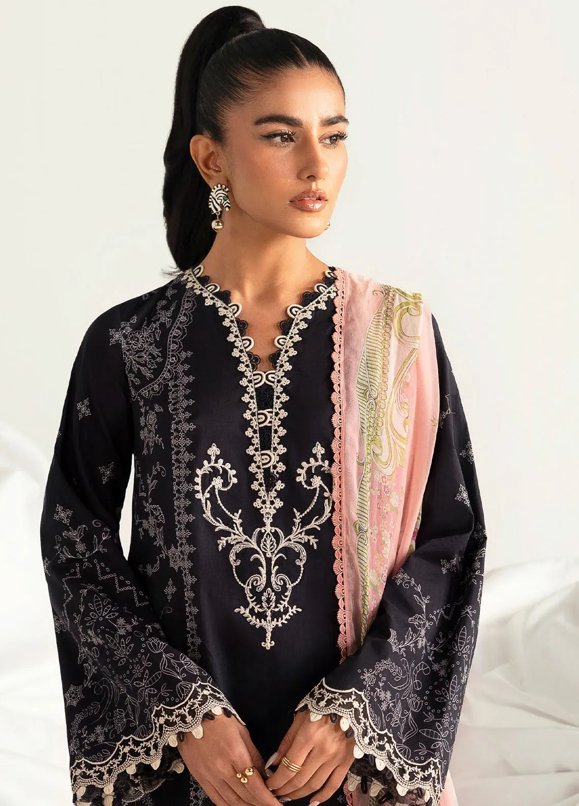 Q Prints by Qalamkar Unstitched Lawn Collection 2025 Nora PQ-9B