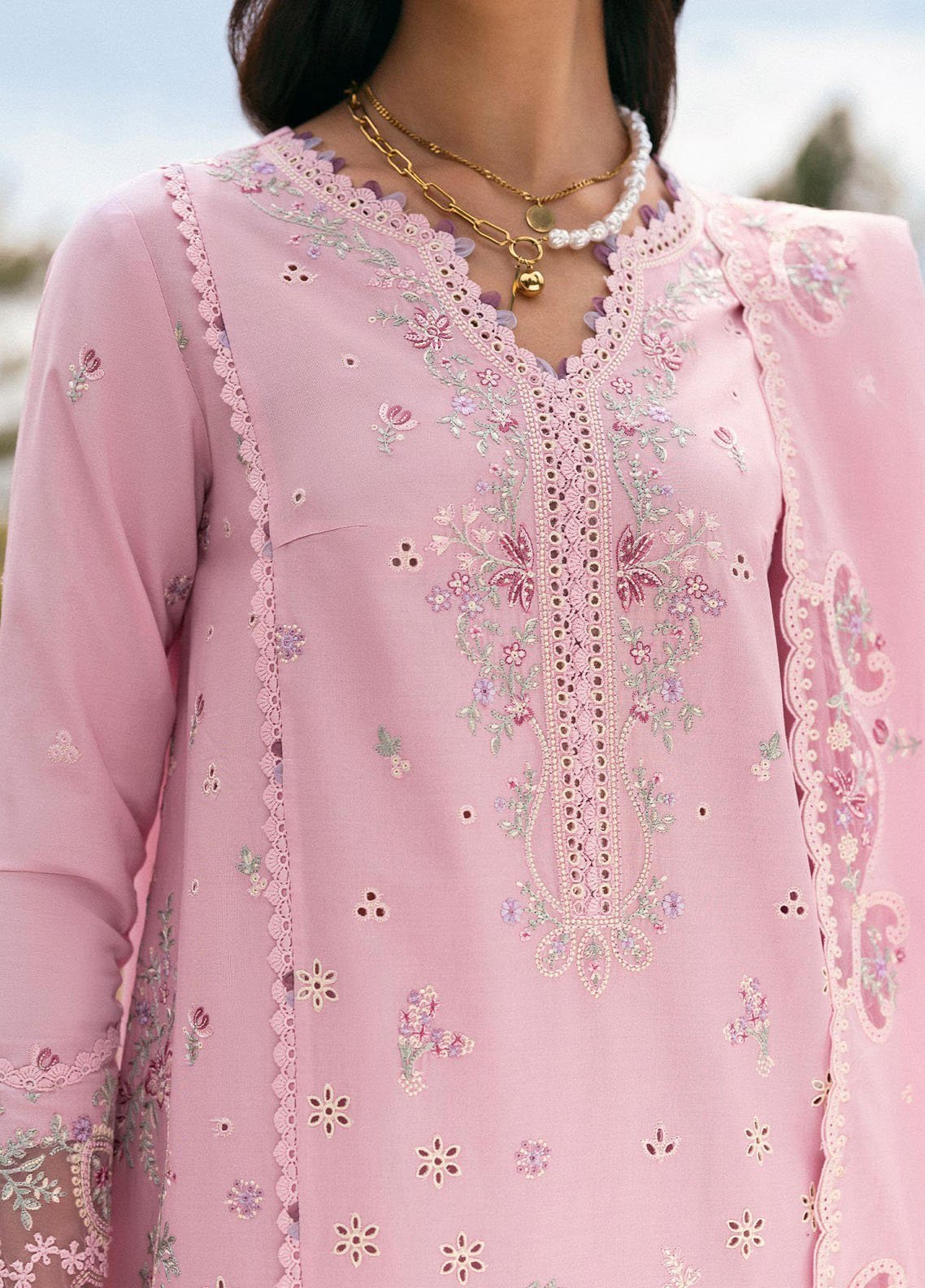 Qlinekari by Qalamkar Embroidered Lawn Suits Unstitched 3 Piece QLM25QK DC-02 Freja