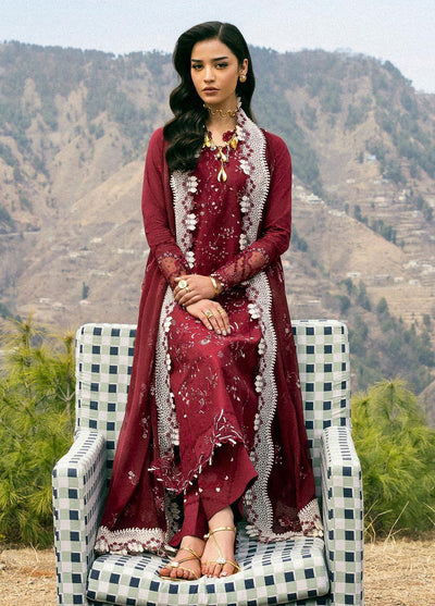 Qlinekari by Qalamkar Embroidered Lawn Suits Unstitched 3 Piece QLM25QK DC-06 Aila