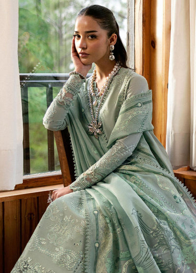 Qlinekari by Qalamkar Embroidered Lawn Suits Unstitched 3 Piece QLM25QK DC-15 Elira