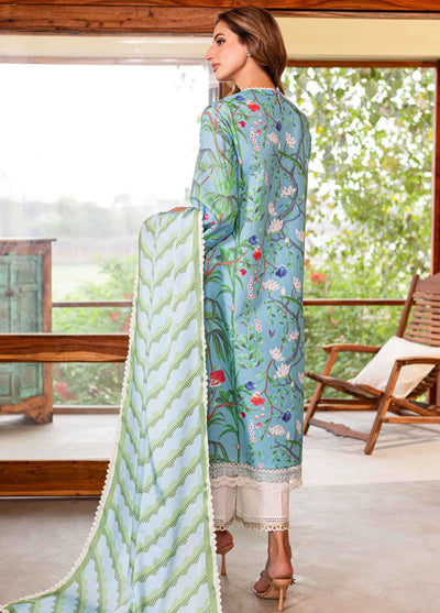 Shiren By Sable Vogue Unstitched Lawn Collection 2024 D-05 Flower of Paradise