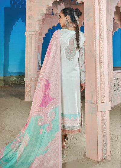 Wardha Saleem Embroidered Lawn Suits Unstitched 3 Piece D-01 Noor Bahar