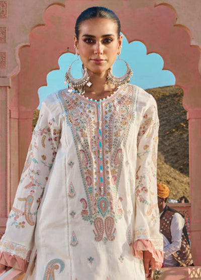 Wardha Saleem Embroidered Lawn Suits Unstitched 3 Piece D-01 Noor Bahar