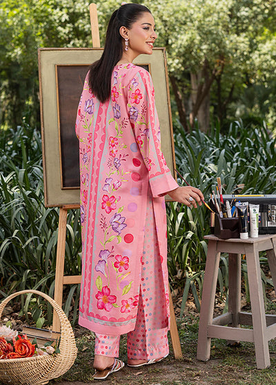 Zuri Pret Printed Lawn 2 Piece Suit Aroosh ZS-45 Pink