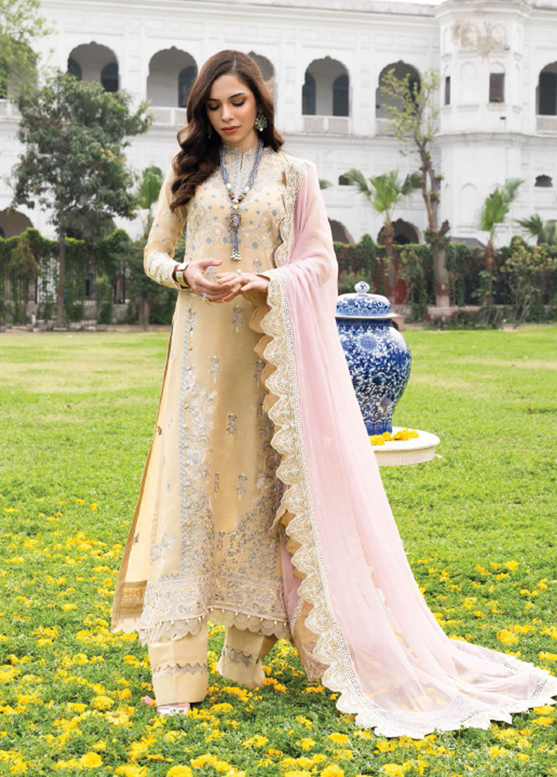 AIK Atelier Meenakari Unstitched Lawn Collection 2023 Vol-01 Look 02