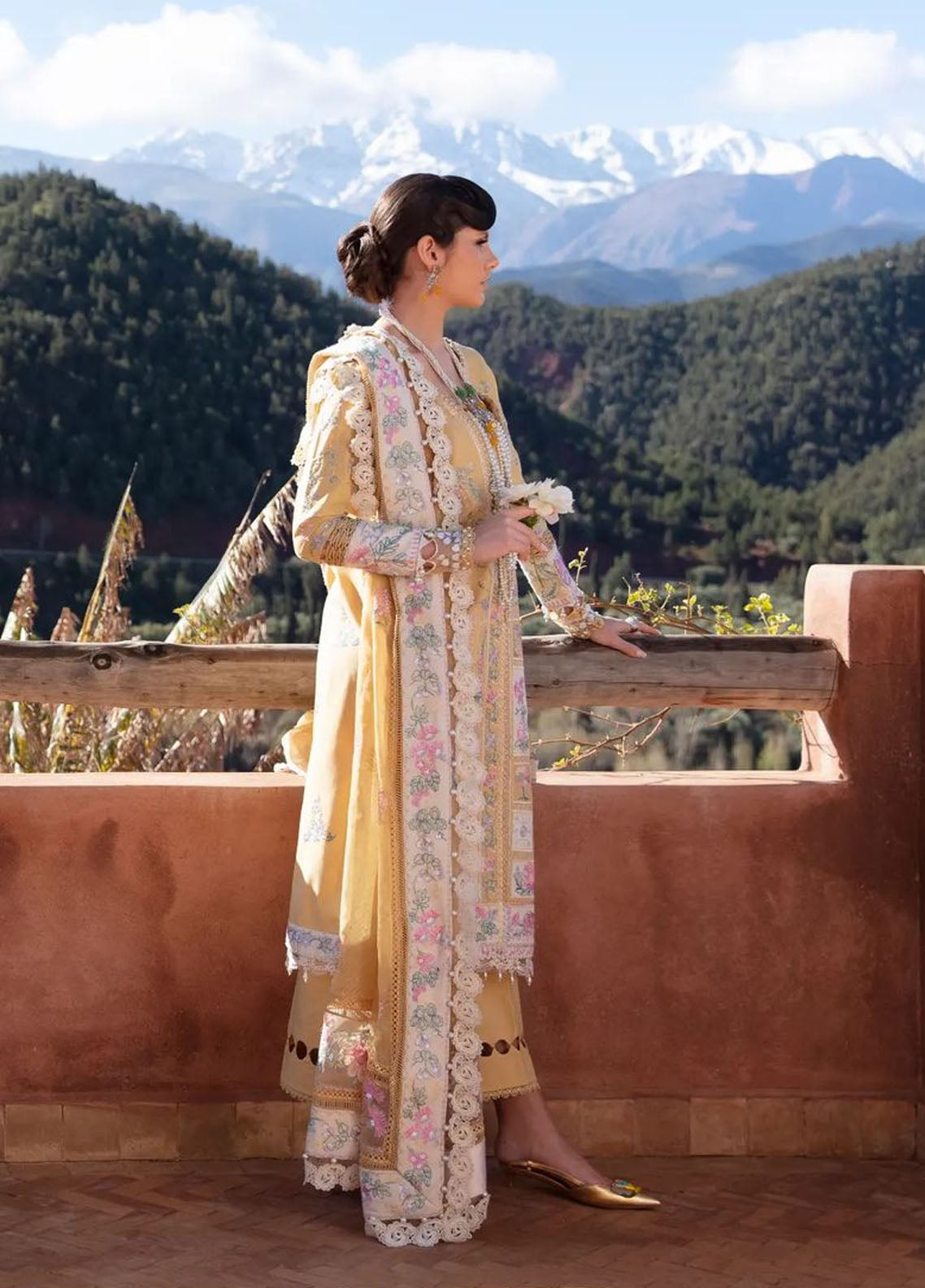 Amaani By Republic Womenswear Embroidered Lawn Suits Unstitched 3 Piece RW23A D-8A Aleah - Luxury Eid Collection