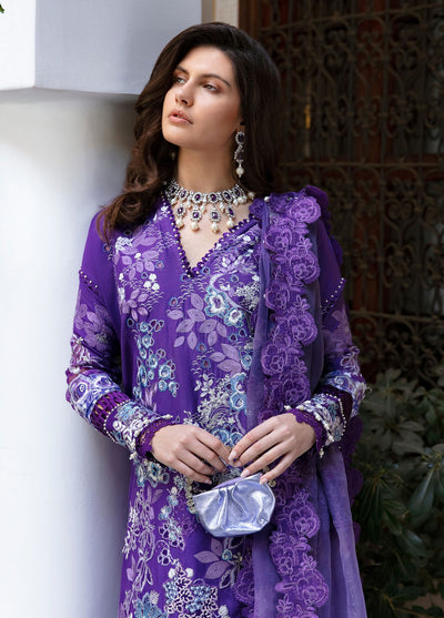 Amaani By Republic Womenswear Embroidered Lawn Suits Unstitched 3 Piece RW23A D-7B Linaria - Luxury Eid Collection