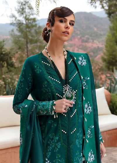 Amaani By Republic Womenswear Embroidered Lawn Suits Unstitched 3 Piece RW23A D-5A Oran - Luxury Eid Collection