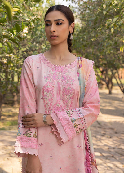 Aabyaan Prints Unstitched Lawn Collection 2023 AP-04 Elmas