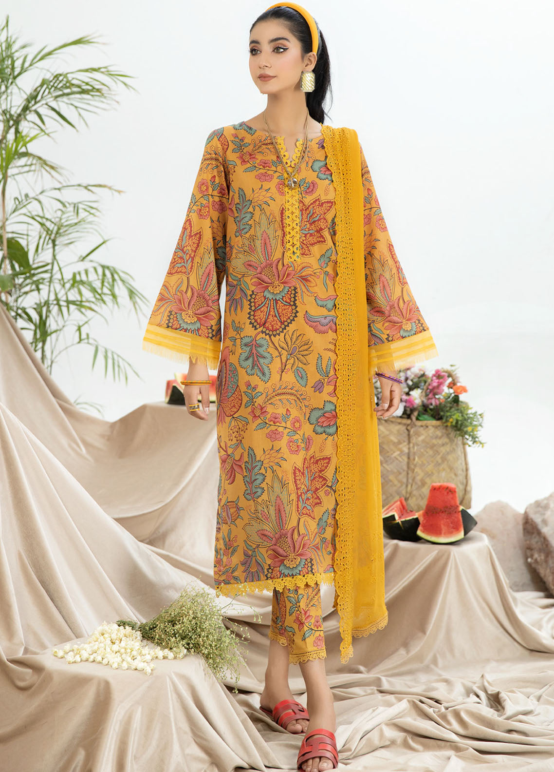 Aafreen By Riaz Arts Digital Print Lawn Collection 2023 AF-49