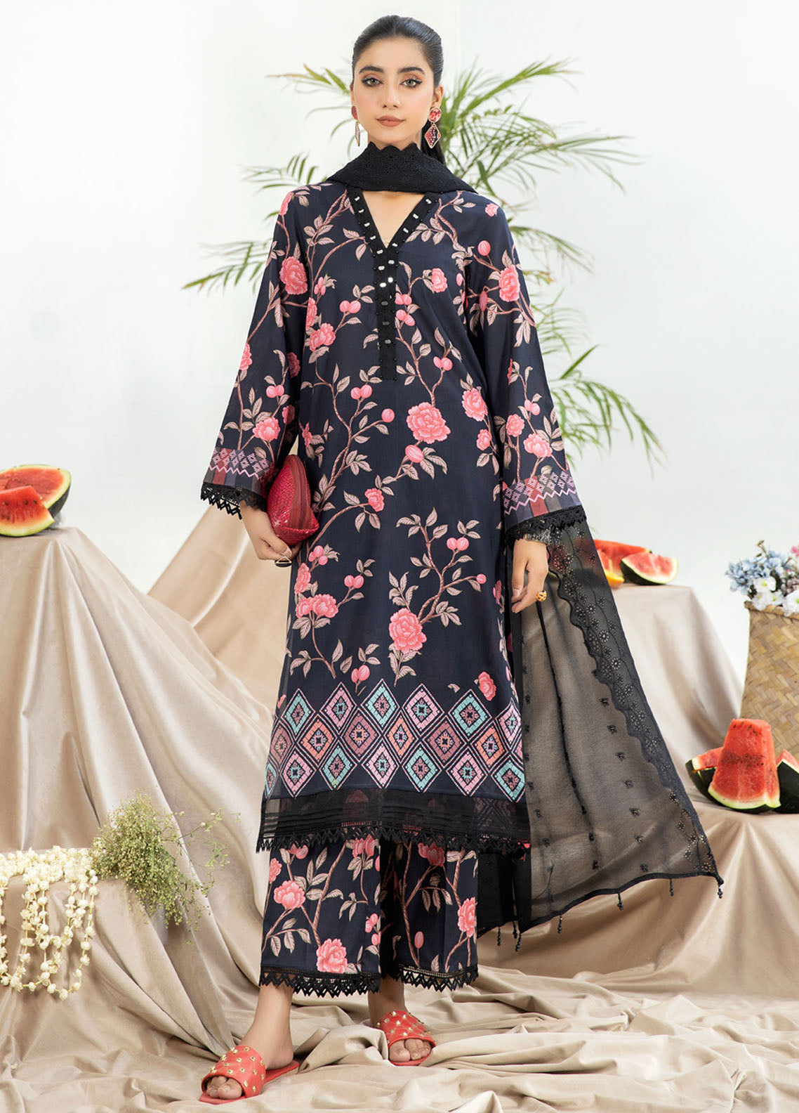 Aafreen By Riaz Arts Digital Print Lawn Collection 2023 AF-51