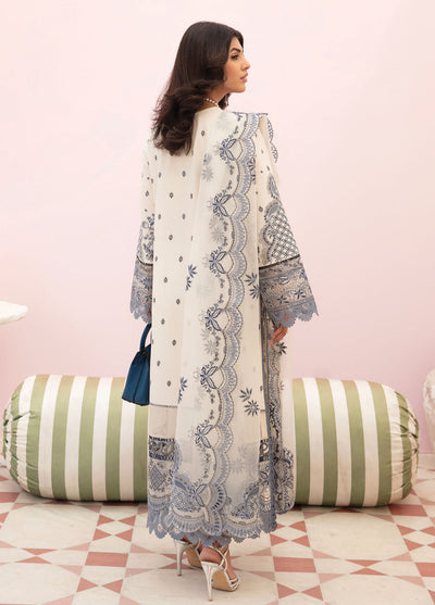 Afrozeh Festive Unstitched Chikankari Lawn Collection 2023 AL-23-V3-05 Snow Lagoon