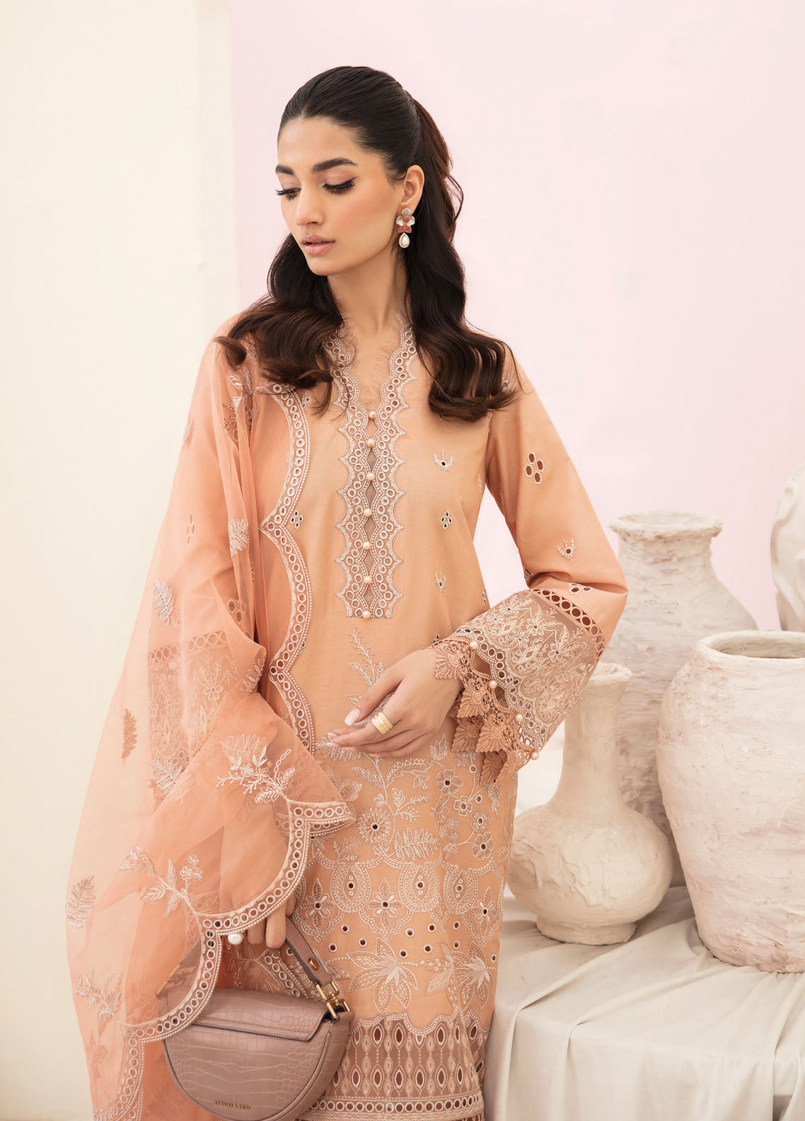 Afrozeh Festive Unstitched Chikankari Lawn Collection 2023 AL-23-V3-06 Hazel