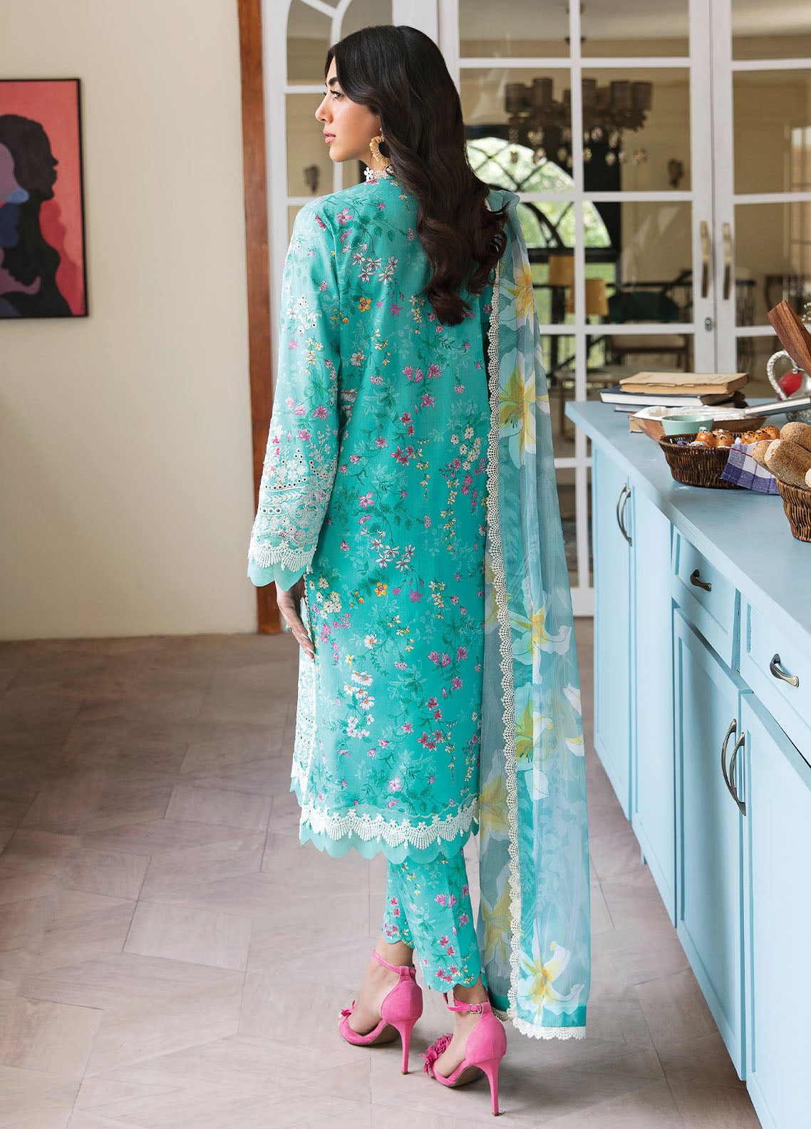 Afrozeh Printkari Unstitched Lawn Collection 2023 Sea Breeze