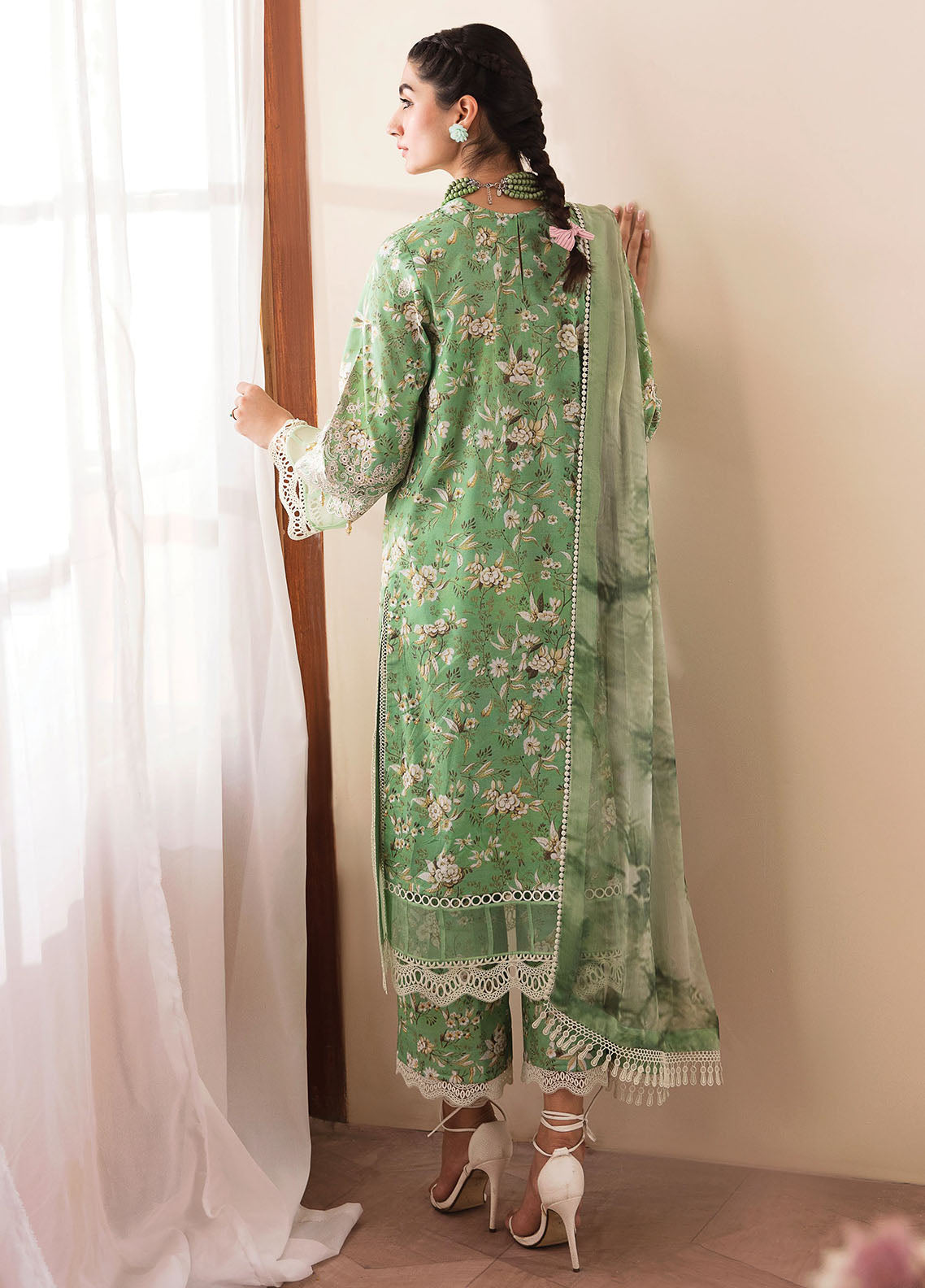 Afrozeh Printkari Unstitched Lawn Collection 2023 Jade