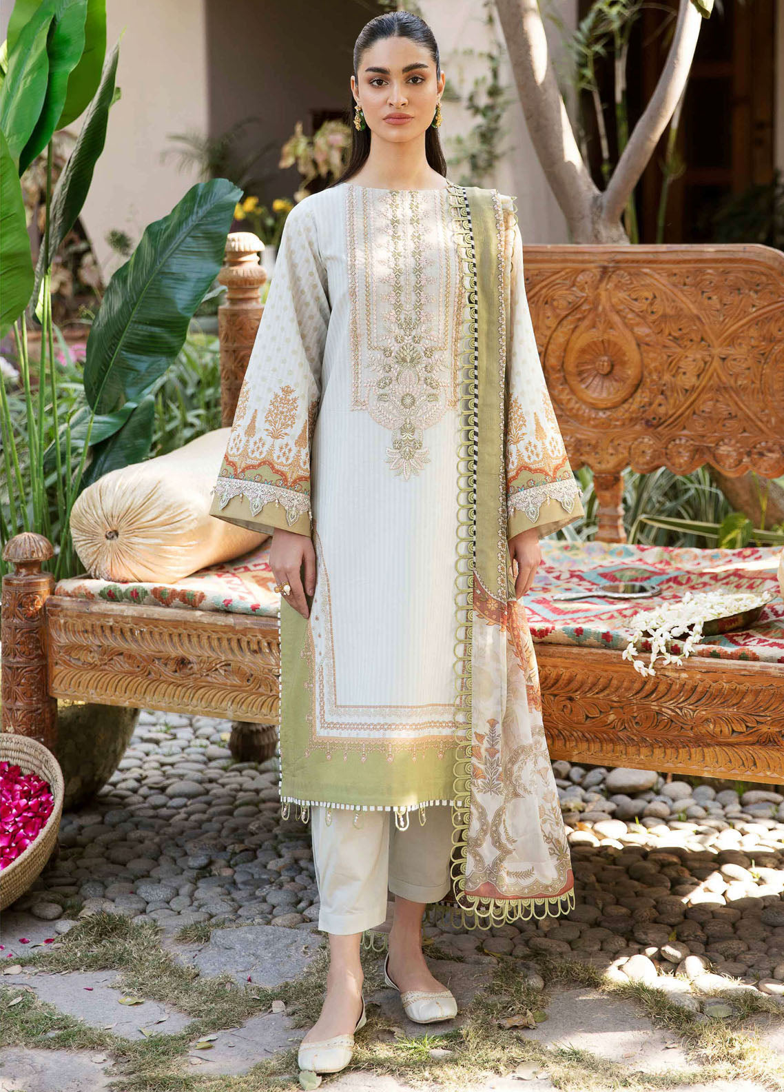 Afsanah By Seran Unstitched Lawn Collection D-03